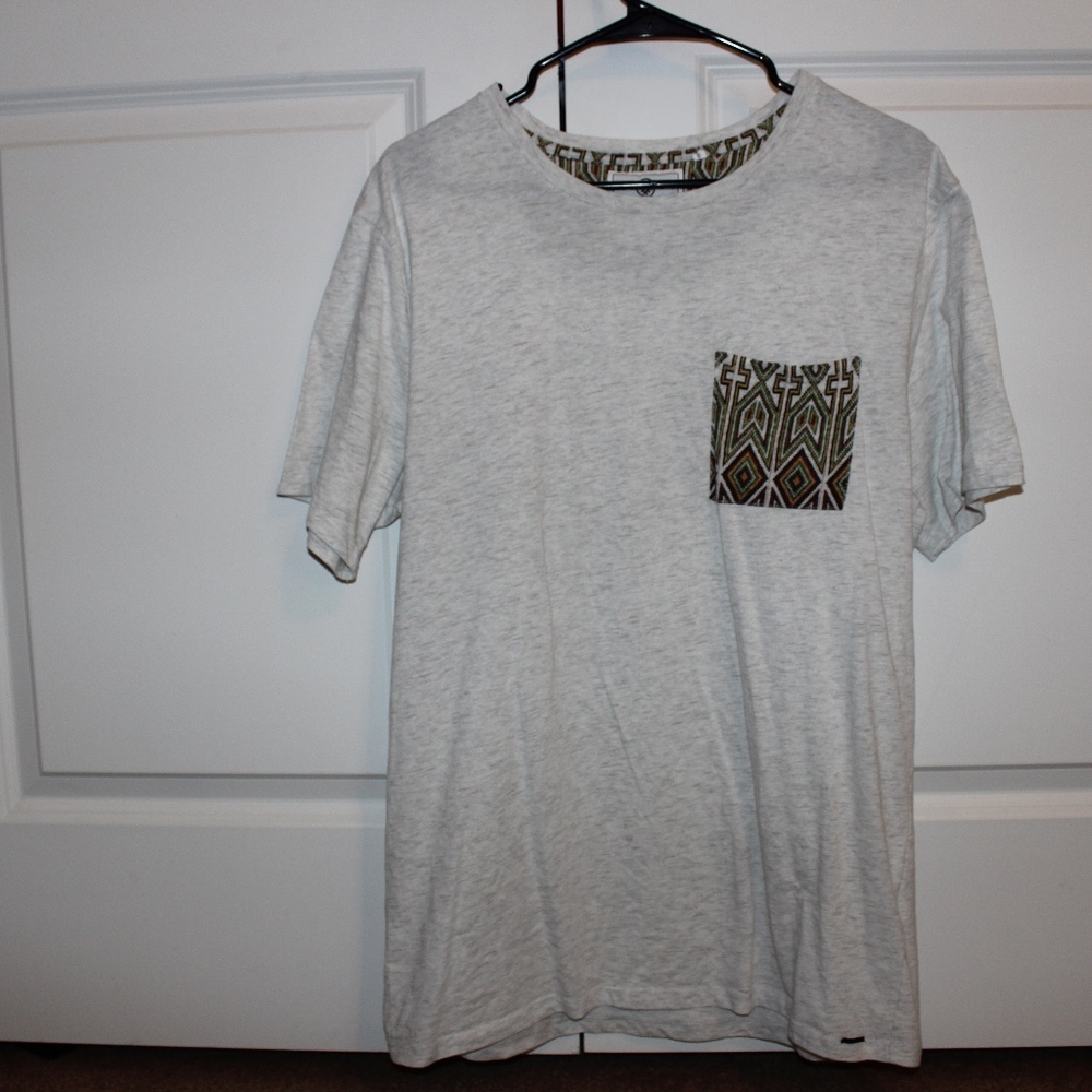Tan Aztec Pocket Tee